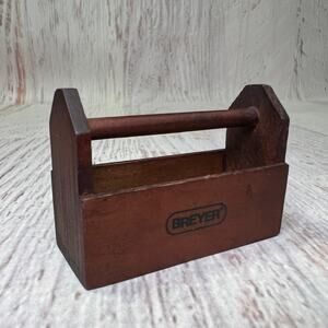 Breyer Wooden Toolbox 2.5" Mini Horse Accessory Wood Tack Box Toy CHRISTMAS GIFT